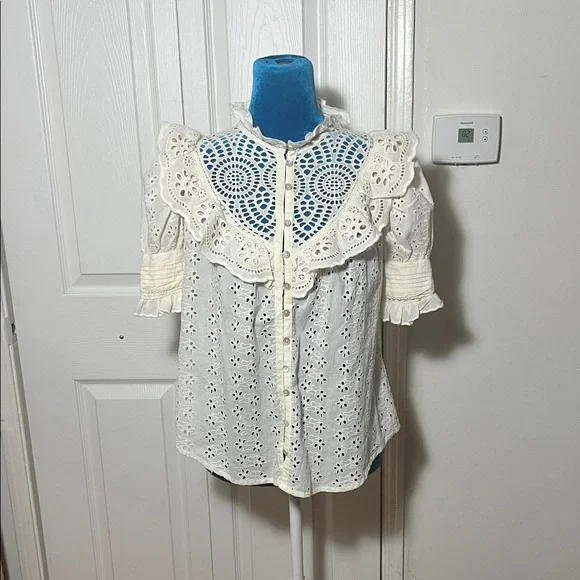 Love The Label Ruffle Blouse Women’s XS - Picture 2 of 8